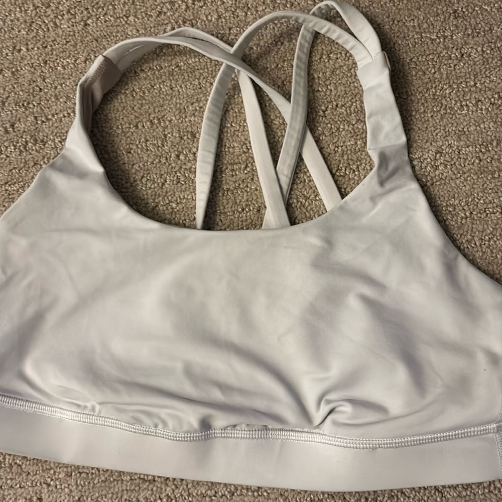 Lulu lemon sports bra, size 2 white